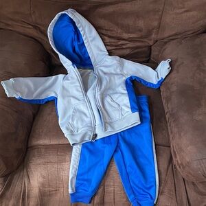 Nike Kids Blue and Gray Jogger Set